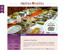 Tablet Screenshot of hotelprotea.pl